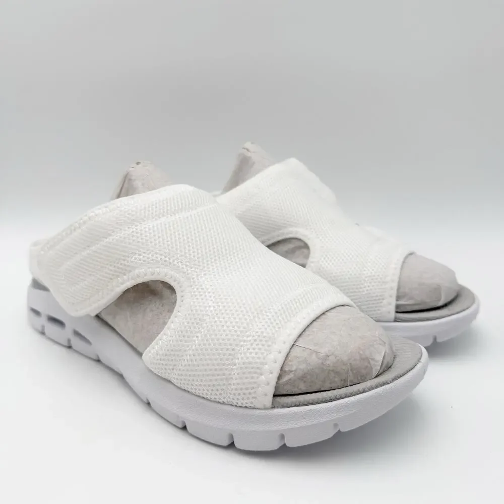 Easy Spirit Womens Taniya Sandals US 8.5 Wide White Knit EUC